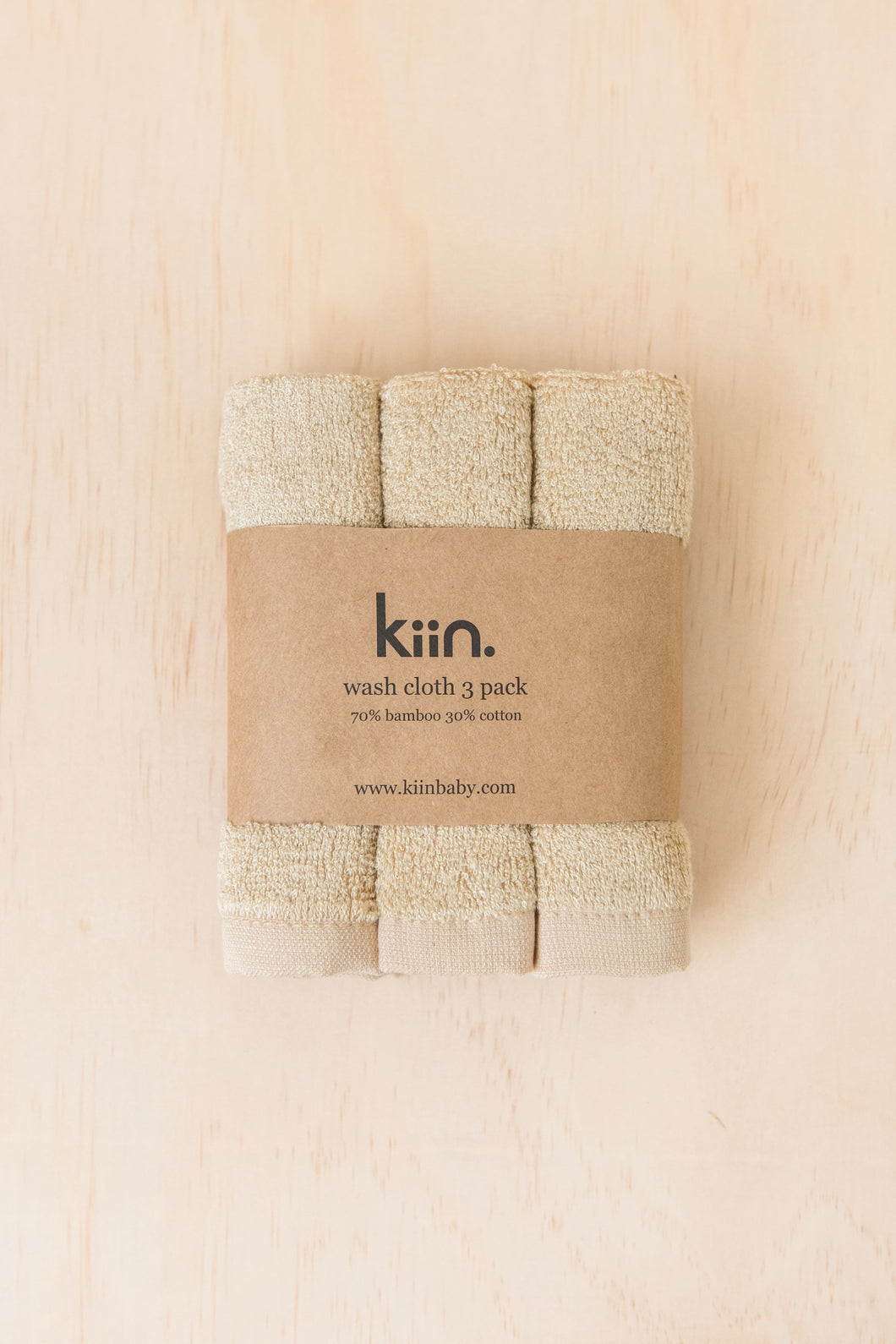 Kiin Wash Cloth 3 Pack - OAT