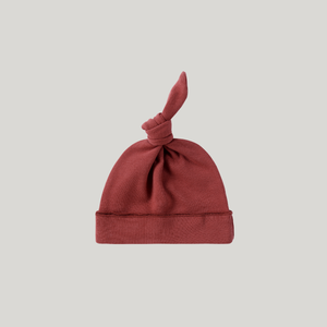 Susukoshi Organic Knotted Hat - BURNT ORANGE